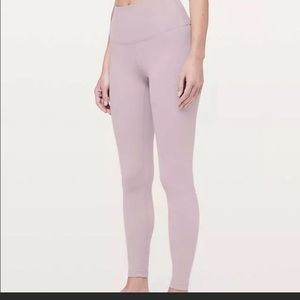 Lululemon align high-rise pant 28” in Smokey blush size 4.